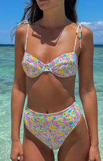 9.0 Swim Bianca Painted Floral Bikini Top Image