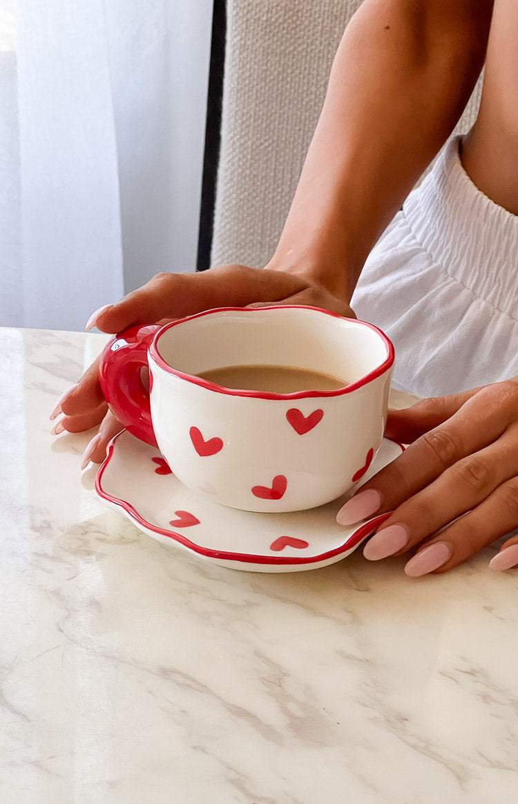 Adore Red Heart Mug Set Image