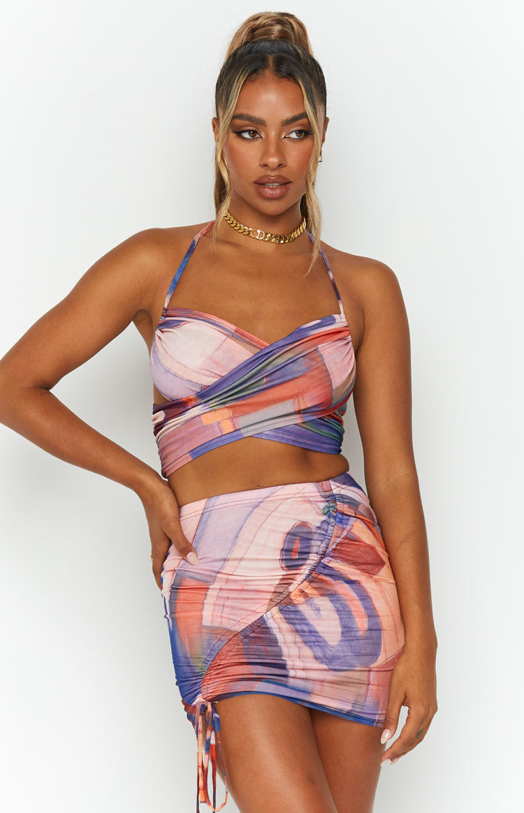 Aimee Multi Mini Skirt Image