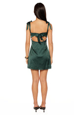 Akira Green Tie Mini Dress Image