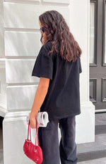 Alba Plain Black Tee Image