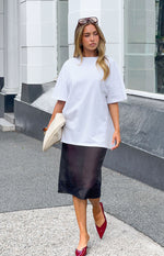 Alba Plain White Tee Image