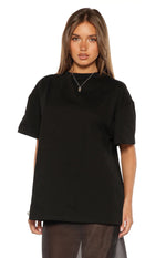 Alba Plain Black Tee Image