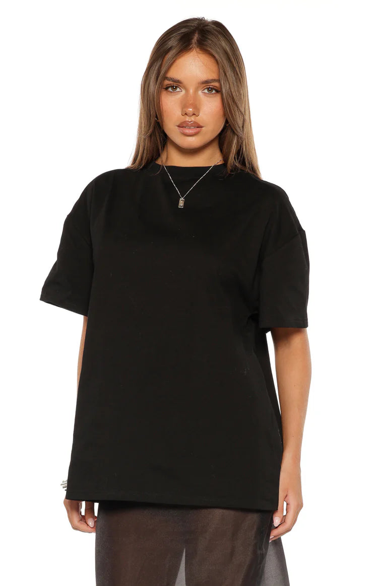 Alba Plain Black Tee Image