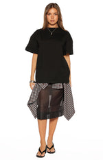 Alba Plain Black Tee Image