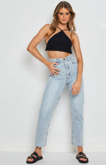 Aleya Crochet Top Black Image