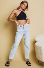 Aleya Crochet Top Black Image