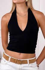Amora Black Crop Top Image
