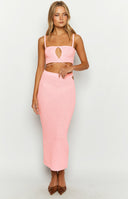 Annabella Pink Crop Top
