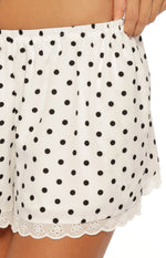 Arnie White Polka Dot Shorts Image