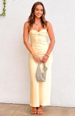 Ashley Yellow Formal Maxi Dress Image