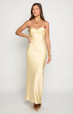Ashley Yellow Formal Maxi Dress Image