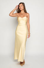 Ashley Yellow Formal Maxi Dress Image