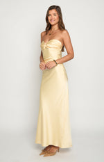 Ashley Yellow Formal Maxi Dress Image