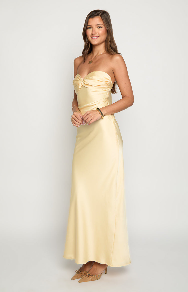 Ashley Yellow Formal Maxi Dress Image