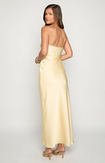 Ashley Yellow Formal Maxi Dress Image
