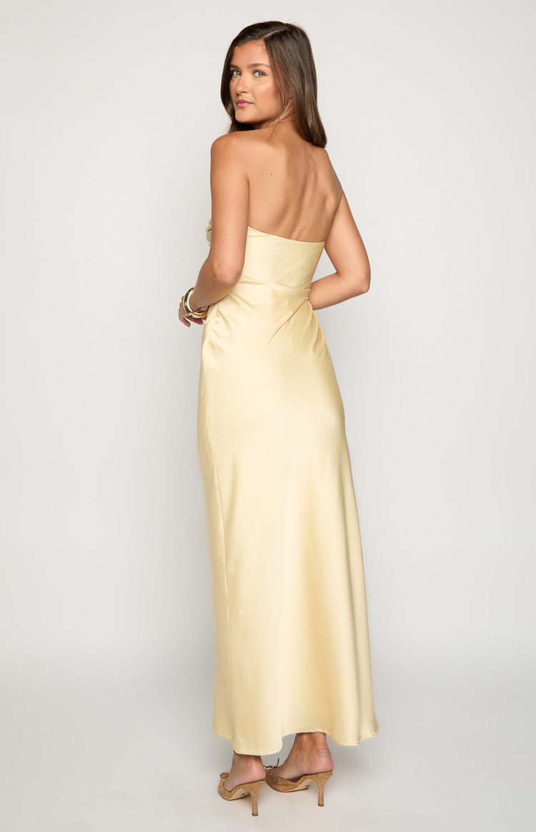 Ashley Yellow Formal Maxi Dress Image