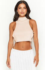 Melanie Light Pink Crop Top Image