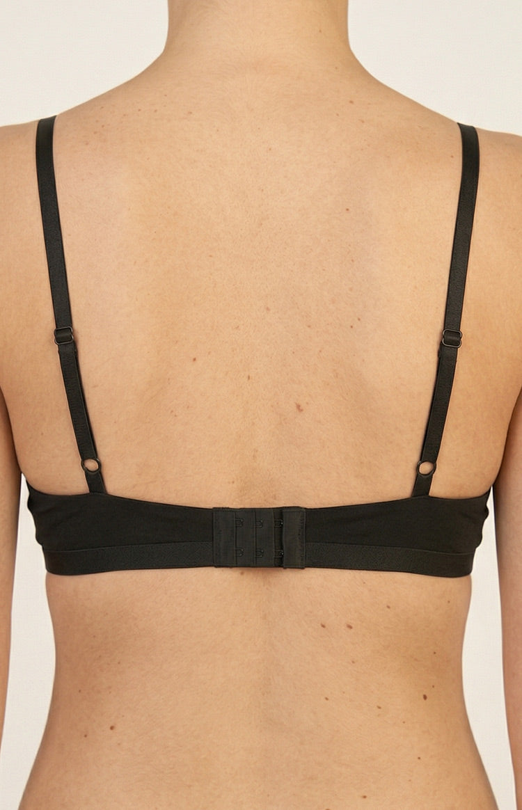 Beatrice Black Jersey Bralette Image