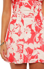 Bellie Red Floral Mini Dress Image