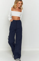 Bronx Navy Drawcord Cargo Pants Image