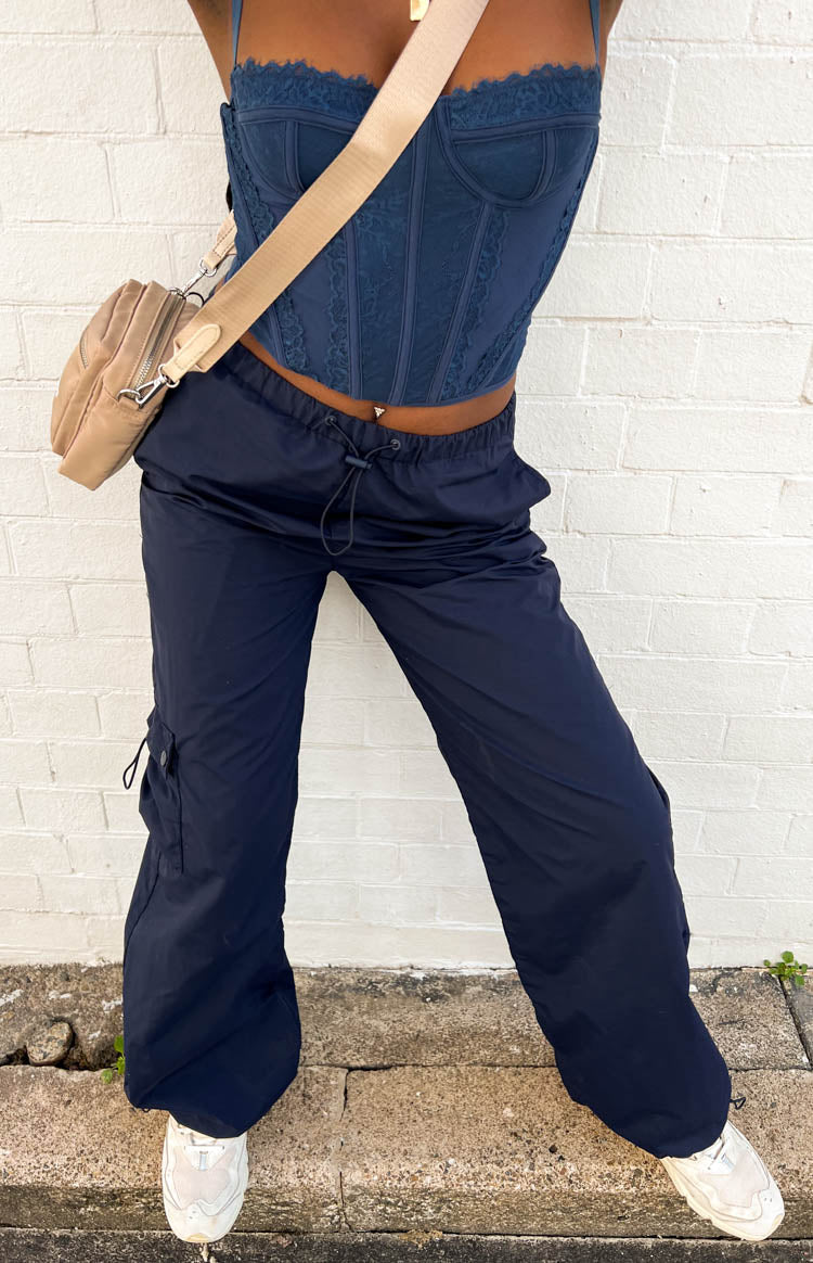 Bronx Navy Drawcord Cargo Pants Image