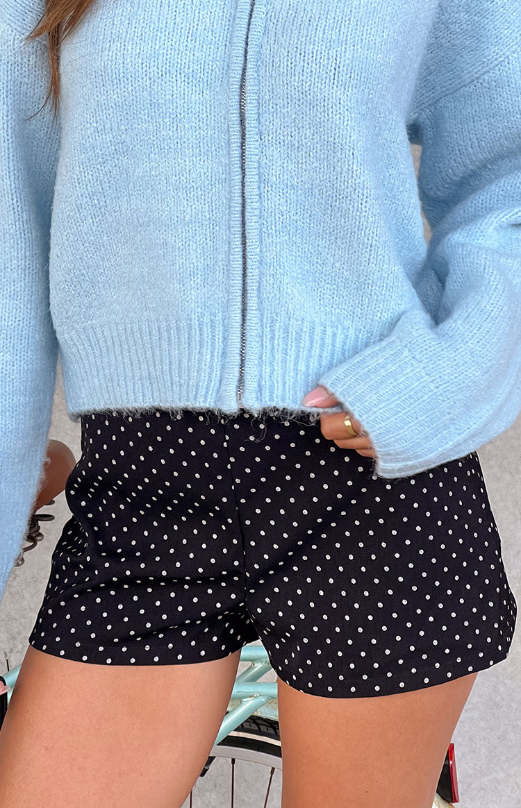 Brynn Black Polka Dot Shorts Image