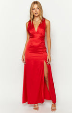 Calista Red Maxi Dress Image