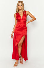 Calista Red Maxi Dress Image