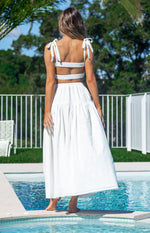 Cosmos Crop Top White Image