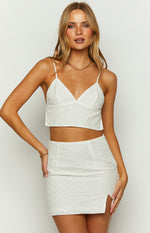 Dallas White Mini Skirt Image