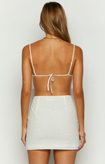 Dallas White Mini Skirt Image