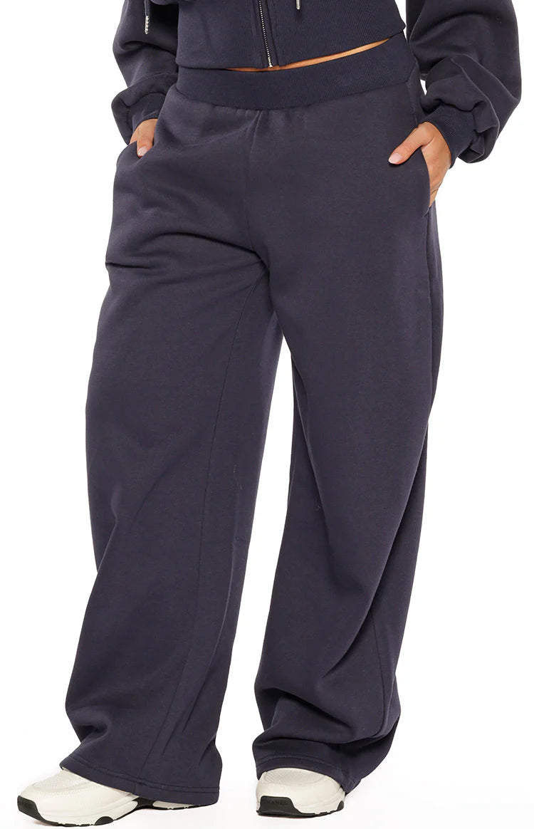 Dora Navy Barrel Leg Track Pants Image