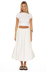 Dorothy White Bubble Hem Skirt Image