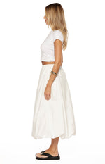 Dorothy White Bubble Hem Skirt Image
