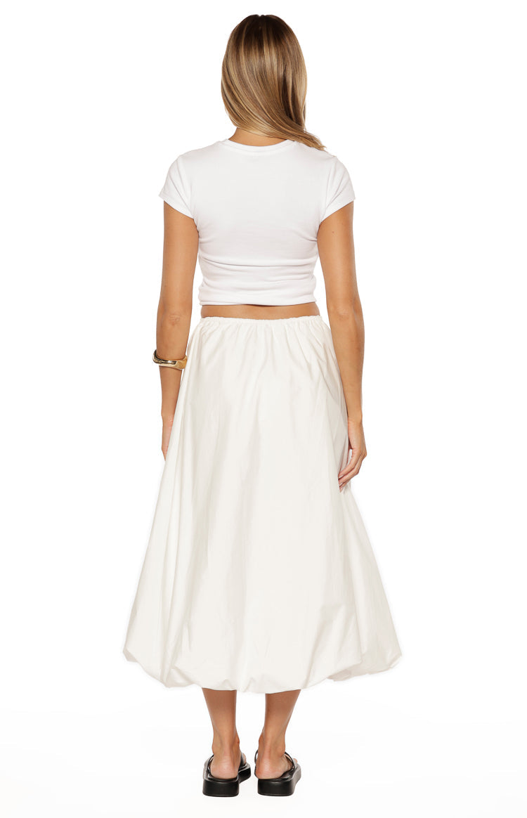 Dorothy White Bubble Hem Skirt Image