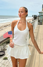 Dulcie White Micro Skort Image