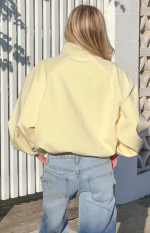 Enya Yellow Funnel Neck Sports Jacket