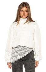 Enya Cream Funnel Neck Sports Jacket - PRE ORDER Image