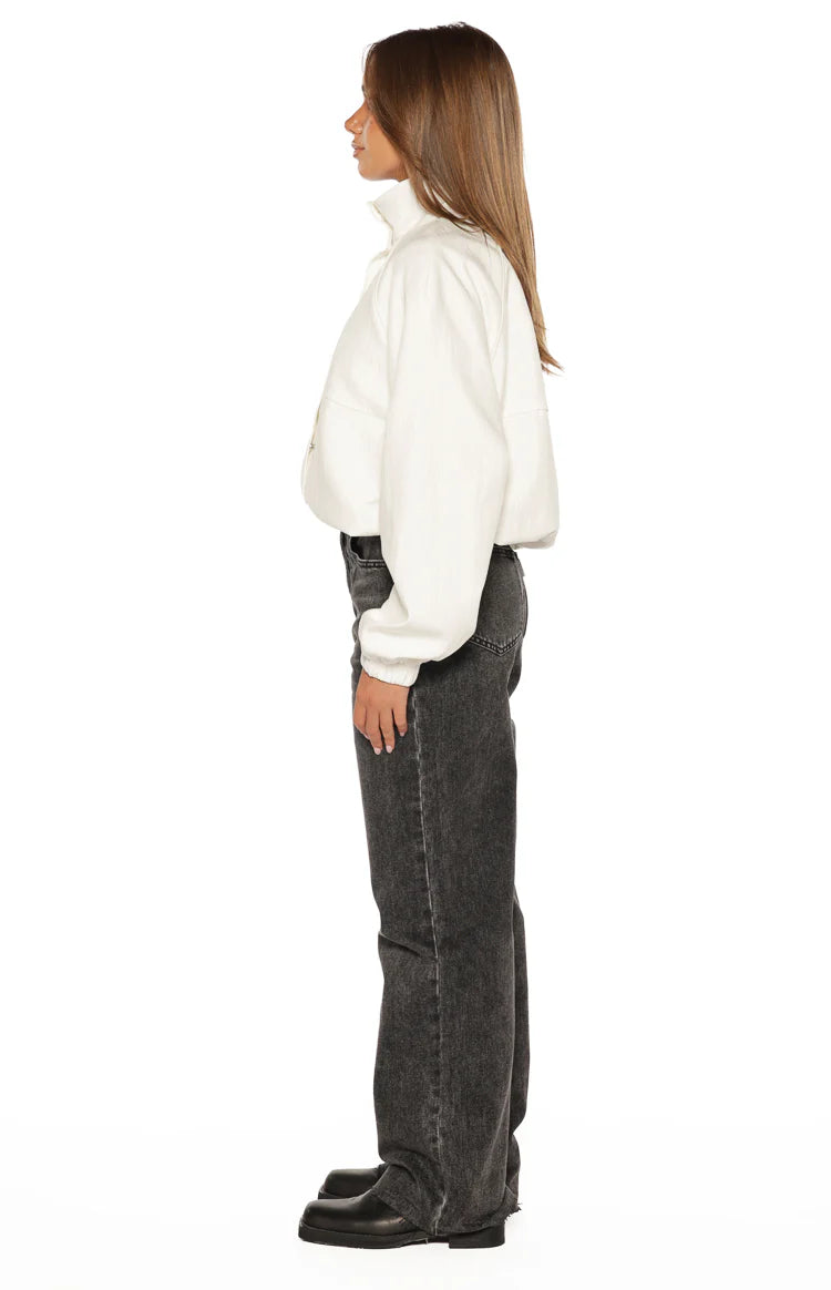 Enya Cream Funnel Neck Sports Jacket - PRE ORDER Image
