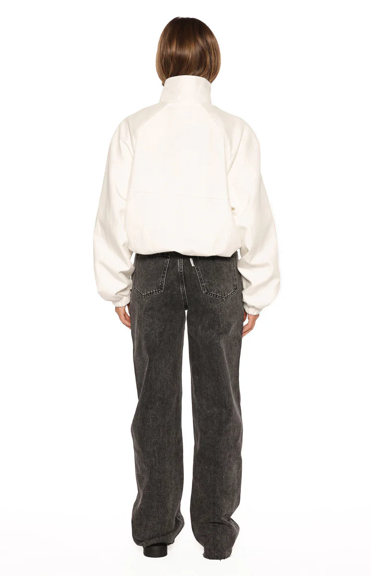 Enya Cream Funnel Neck Sports Jacket - PRE ORDER Image
