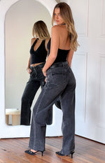 Essie Black Straight Leg Jeans Image