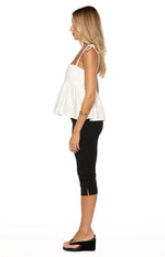Ethel White Denim Top Image