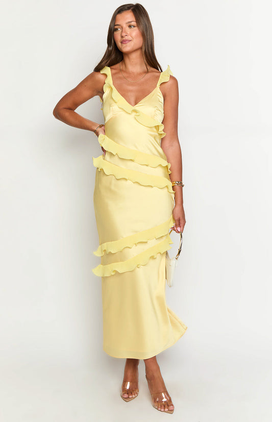 Evan Yellow Maxi Dress