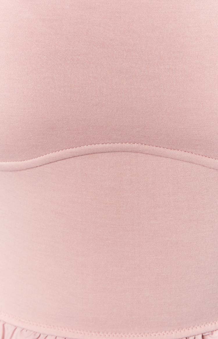 Florah Pink Ruffle Tube Top Image