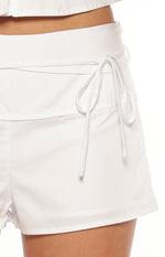 Floyd White Tie Shorts Image