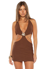 Foxy Brown Chain Detail Mini Dress Image