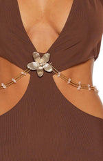 Foxy Brown Chain Detail Mini Dress Image