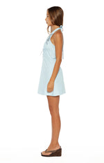 Geni Blue Halter Neck Mini Dress Image
