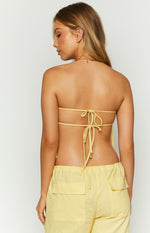 Ibiza Yellow Strapless Top Image